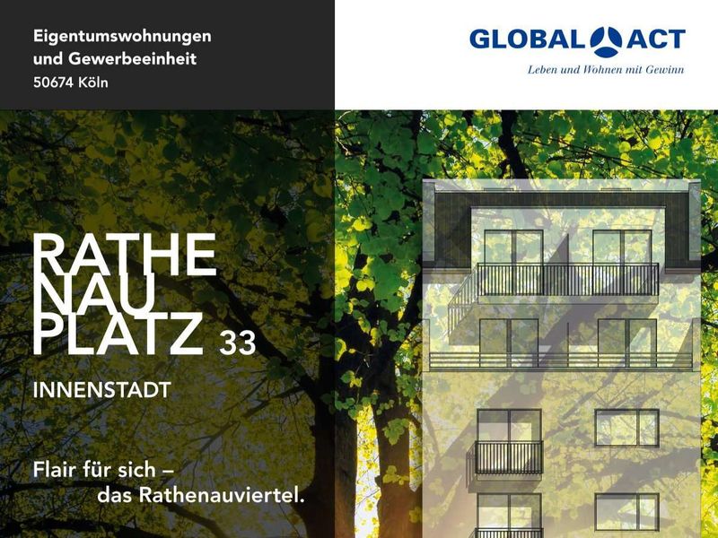 Wohnen am Rathenauplatz – moderne 2-Zimmer-Wohnung im Kwartier Latäng! WE 10